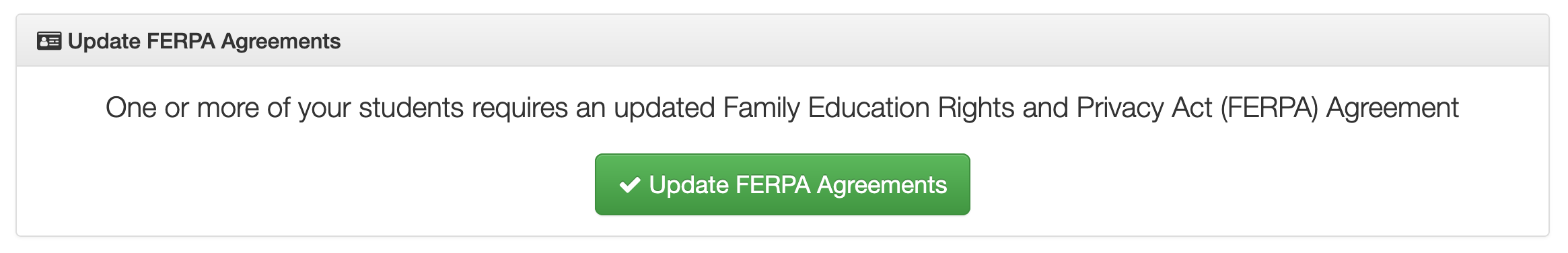 FERPA parent dashboard task