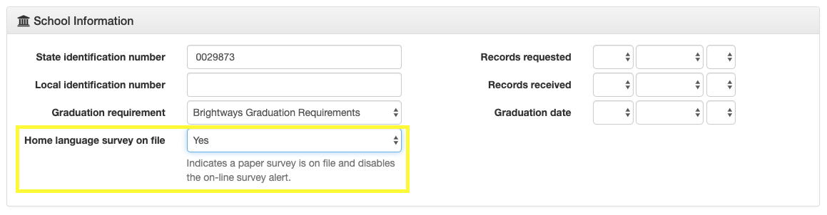 survey on file form